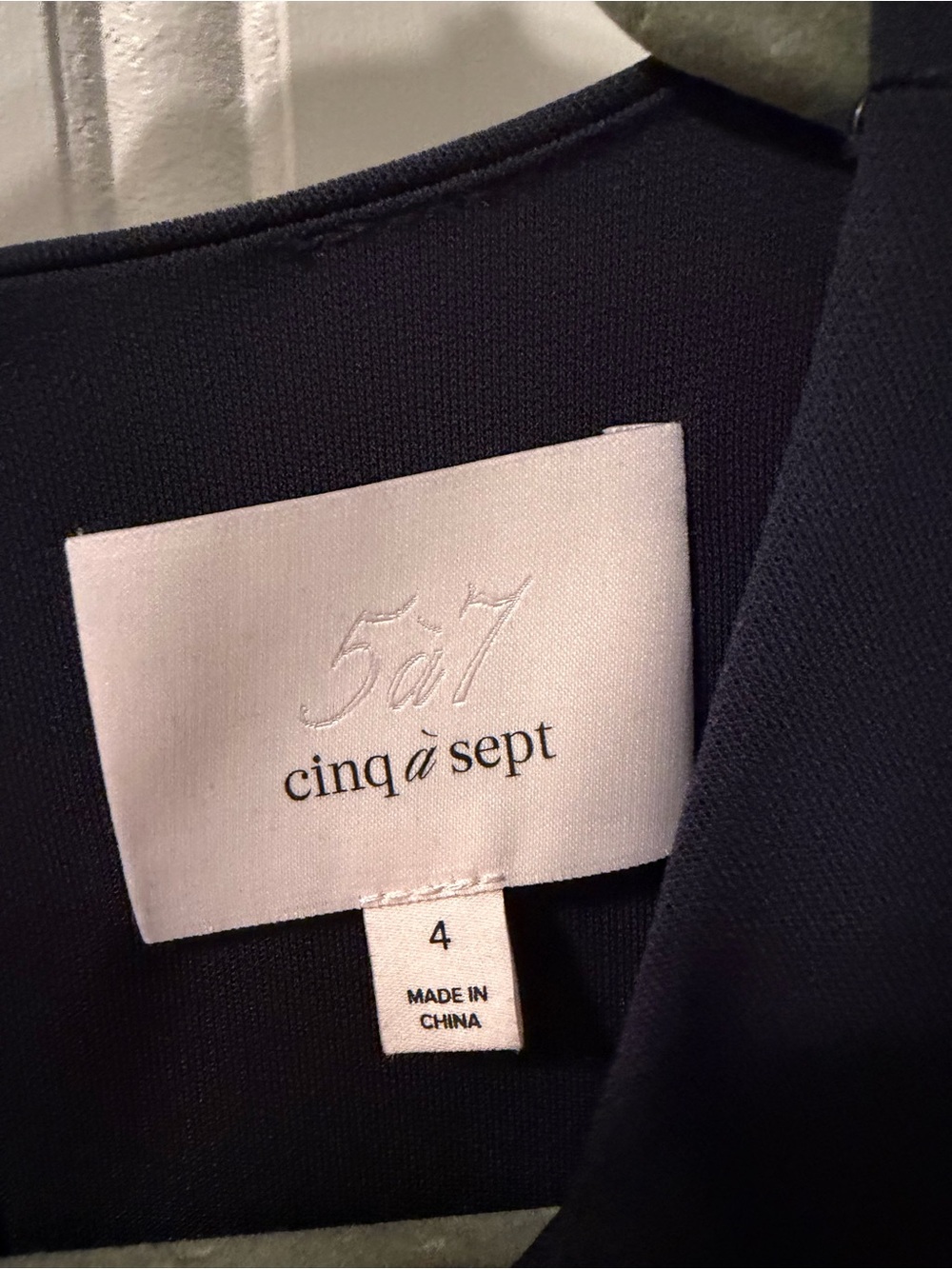 Cinq A Sept Lezlie Jersey Dress Midnight Blue Size 4 - Picture 5 of 16